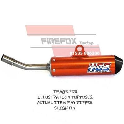 KTM85 SX 85 SX85 2025-ONWARDS HGS Exhaust Silencer; Orange & Carbon Cap