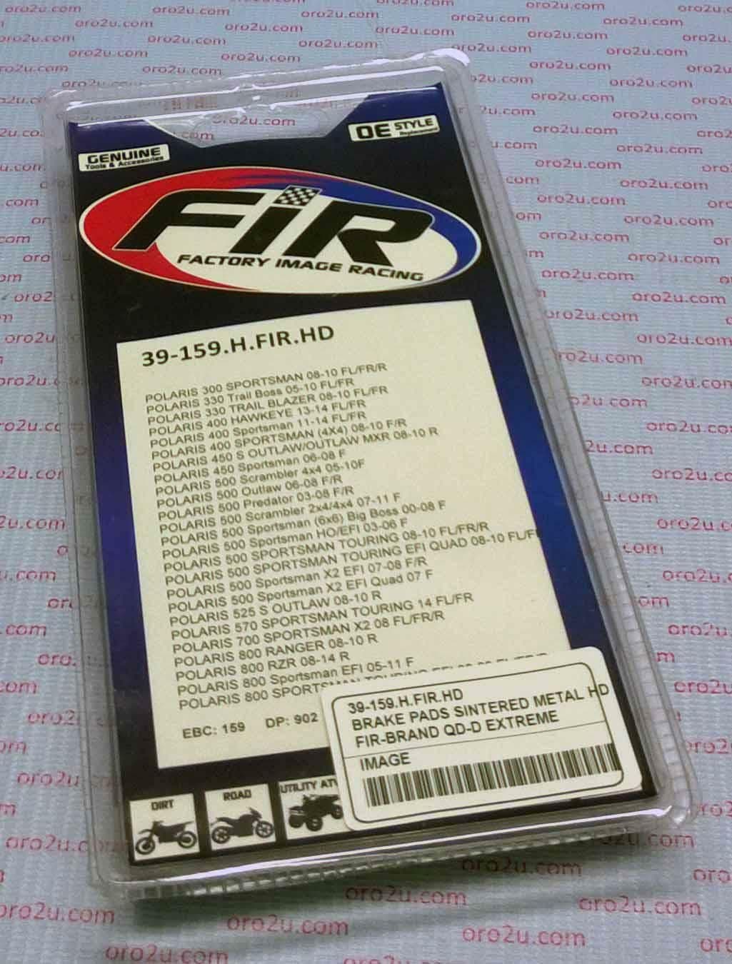 Caltric Sintered Brake Pads For Polaris Sportsman 800 EFI (2005-2009) – Front & Rear Kit