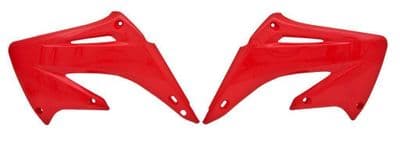 Race Tech Honda CR125 CR 125 2002 - 2007 Radiator Scoops Cover Set (Red)