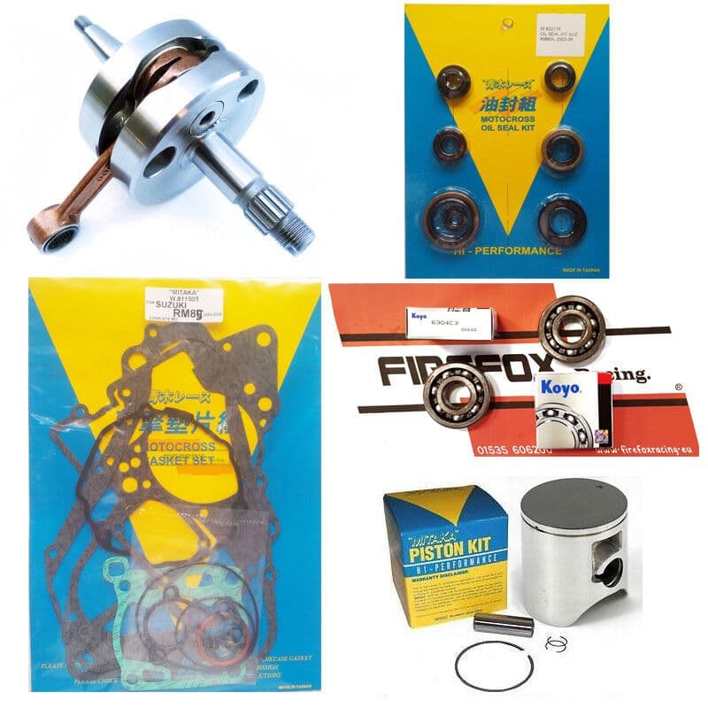 Suzuki RM85 2002 - 2018 47 96mm Mitaka Engine Rebuild Kit - Crank ...