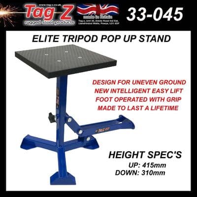 TAG-Z Moto-X Tripod Paddock Stand / Lift - Honda KTM Kawasaki Suzuki Yamaha