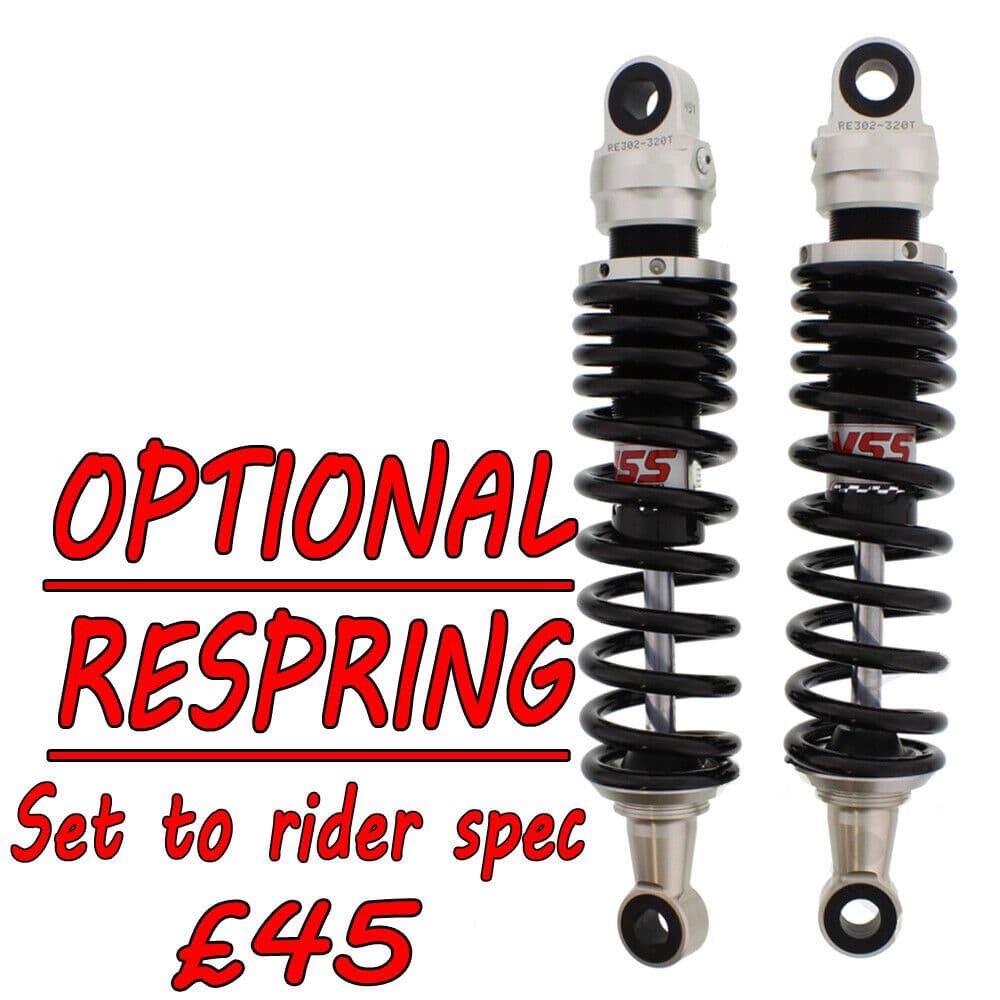 Twin Shock Rear Triumph America 865 2007 - 2015 YSS Ecoline Twin Shocks RE302-320T-12