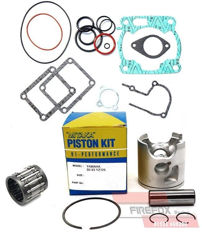 Yamaha YZ125 1993 56mm Bore Mitaka Top End Rebuild Kit Inc Piston & Gaskets