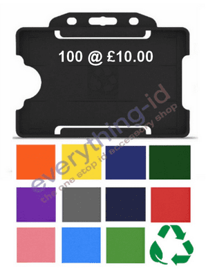 BIODEGRADABLE ID CARD HOLDERS HORIZONTAL/LANDSCAPE