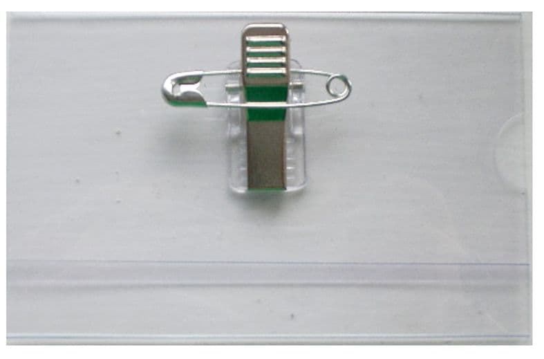 CREDIT CARD PVC / ACETATE WALLET WITH PIN AND CROC CLIP