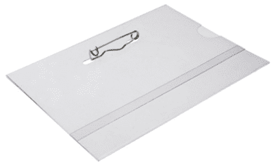 EXHIBITION STYLE VISITOR PAPER PASS WITH SAFETY PIN - Z PIN
