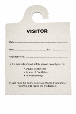 HANGING CAR PARK PASS
