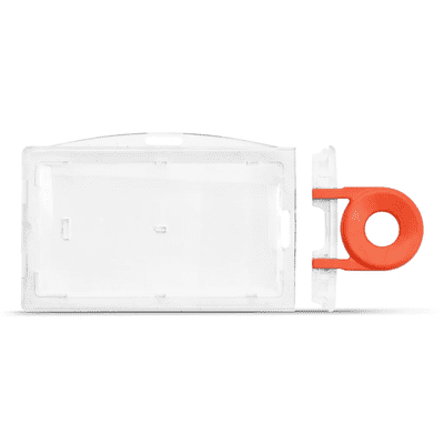 LOCKABLE ENCLOSED ID CARD HOLDER WITH KEY