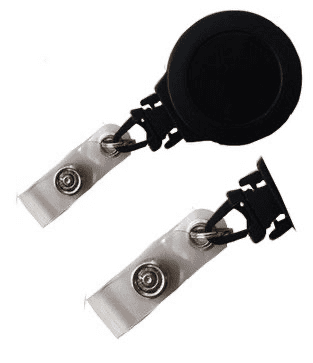 LOCKING RATCHET ROUND YO YO ID BADGE REEL WITH BELT CLIP