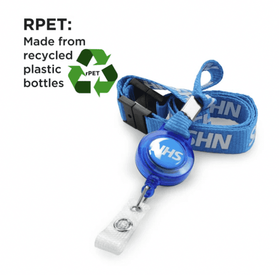 NHS LANYARD WITH INTEGRATED NHS BADGE REEL Pack of 50
