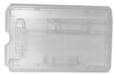 PORTRAIT / LANDSCAPE ENCLOSED ID CARD HOLDER -  1 EXTRACTOR SLIDE