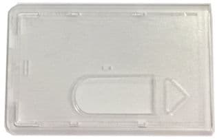 SLIM ID CARD BADGE HOLDERS CLEAR  ENCLOSED - 4484