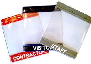 VISITOR PAPER PASS HOLDER - PRE PRINTED