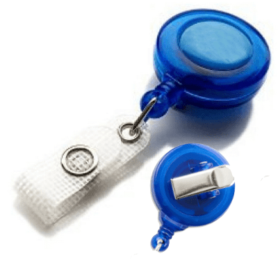 YO YO  REEL ID CARD HOLDER TRANSLUCENT CROC CLIP