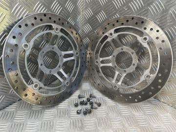 1999 HONDA CB600F HORNET FRONT BRAKE DISCS C/W BOLTS