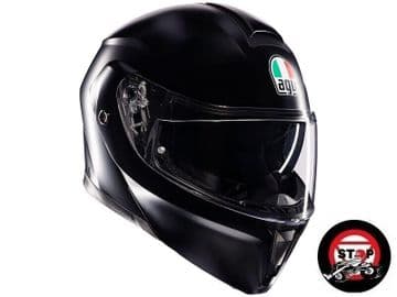 AGV STREET MODULAR, FLIP FRONT HELMET, MATT BLACK