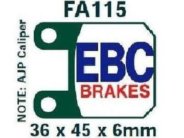 FA115, EBC, MOTORCYCLE BRAKE PADS