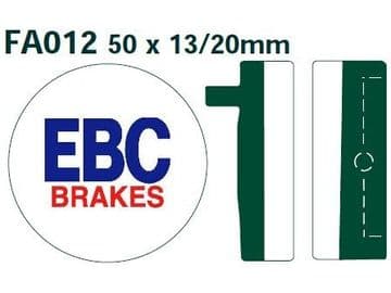 FA12, EBC MOTORCYCLE BRAKE PADS