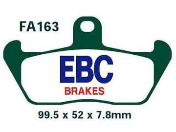 FA163, EBC, KEVLAR, MOTORCYCLE BRAKE PADS