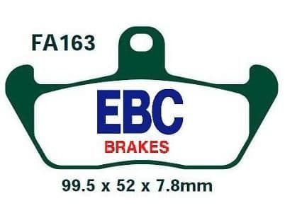 FA163, EBC, KEVLAR, MOTORCYCLE BRAKE PADS
