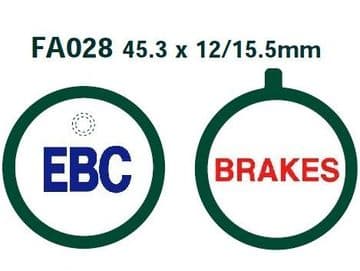 FA28, EBC MOTORCYCLE BRAKE PADS