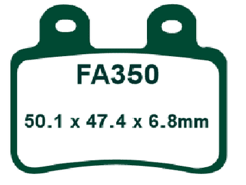 FA350, EBC MOTORCYCLE BRAKE PADS