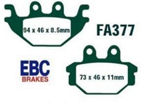 FA377, EBC, MOTORCYCLE BRAKE PADS