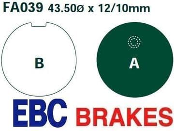 FA39, EBC MOTORCYCLE BRAKE PADS