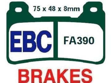 FA390HH x 2, EBC, KEVLAR, MOTORCYCLE BRAKE PADS