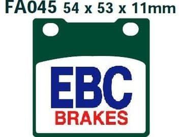 FA45, EBC, KEVLAR, MOTORCYCLE BRAKE PADS