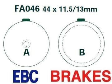 FA46, EBC MOTORCYCLE BRAKE PADS