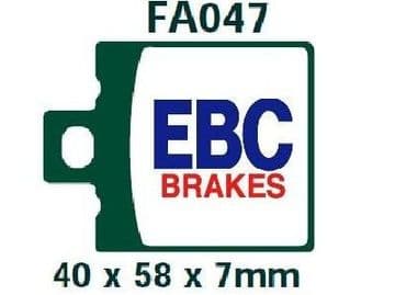 FA47, EBC, MOTORCYCLE BRAKE PADS