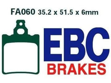 FA60, EBC, KEVLAR, MOTORCYCLE BRAKE PADS