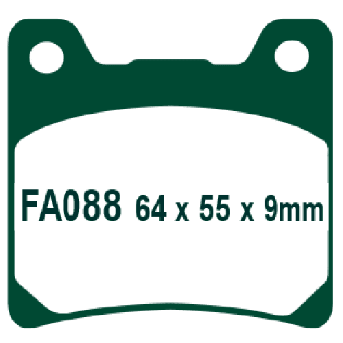 FA88, EBC, MOTORCYCLE BRAKE PADS