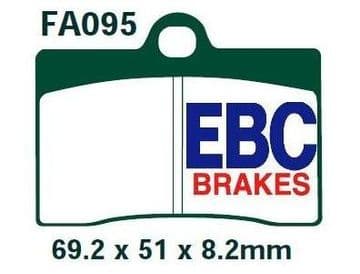 FA95, EBC, KEVLAR, MOTORCYCLE BRAKE PADS