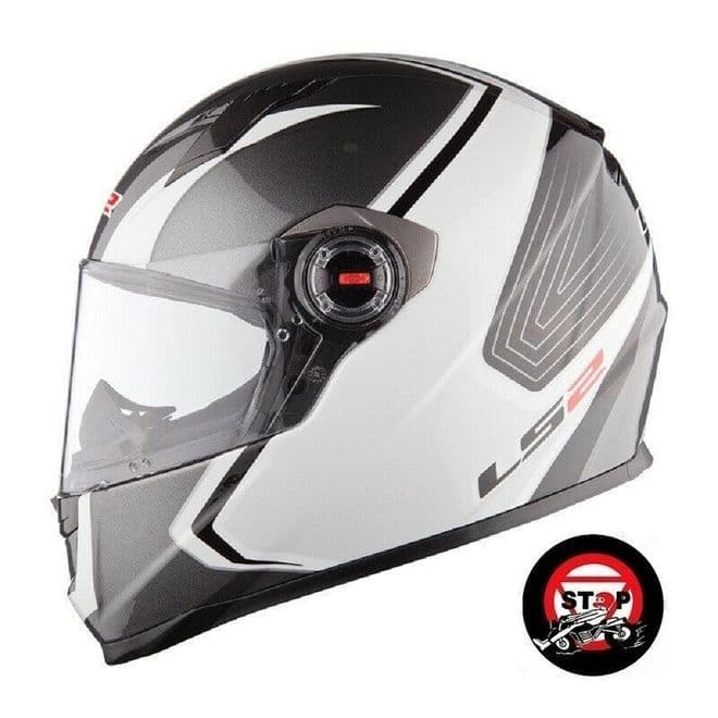 LS2 FF322 CORSA, WHITE / SILVER