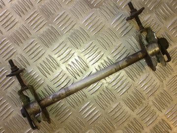 WHEEL SPINDLE, REAR, C/W CHAIN ADJ