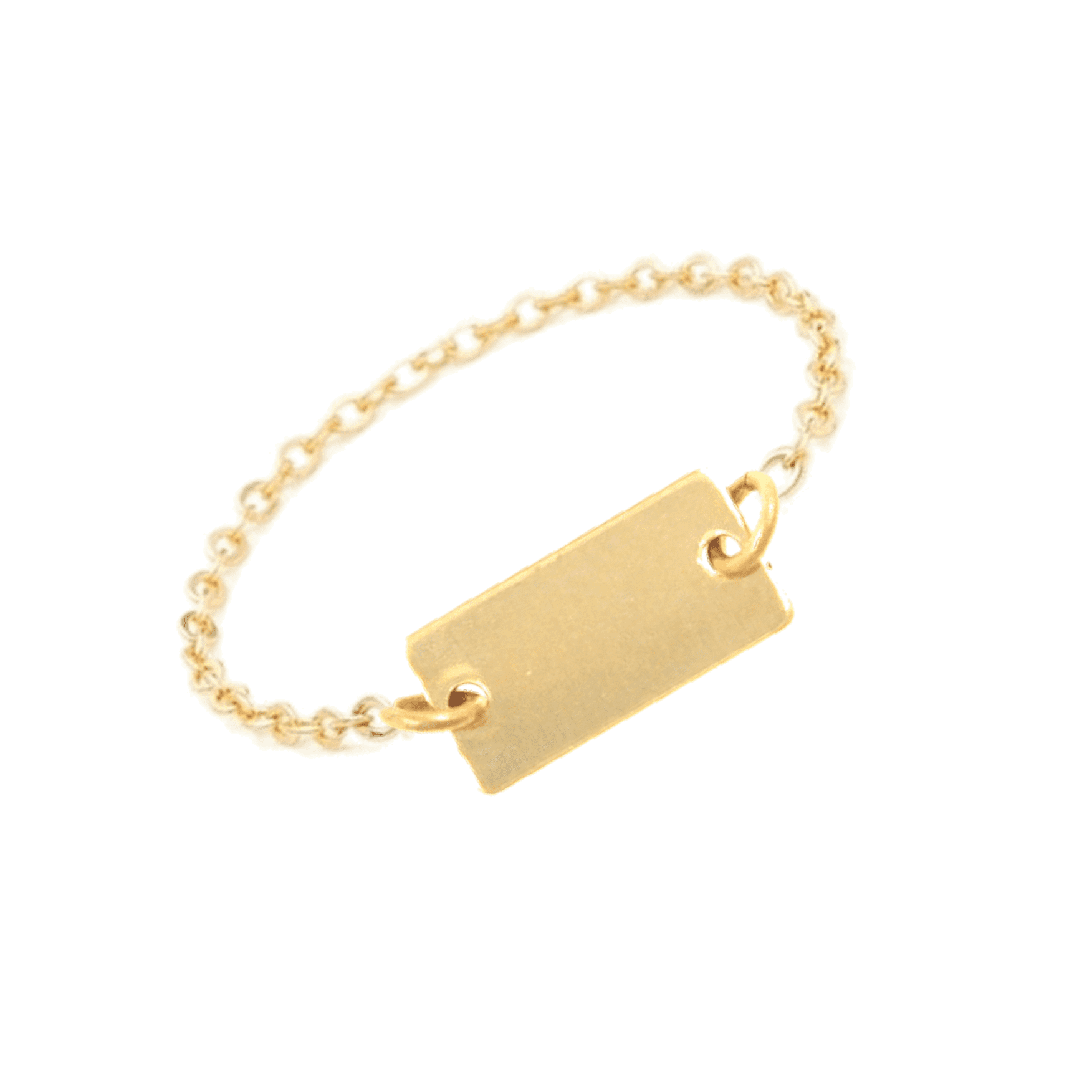 Bague chaîne or jaune hot sale