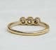 Gorgeous art deco 18ct 18k gold and platinum 0.32ct diamond three stone vintage antique trilogy ring