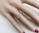 Gorgeous art deco 18ct 18k gold and platinum 0.32ct diamond three stone vintage antique trilogy ring