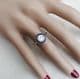 Gorgeous art deco 18ct and white gold 0.80ct diamond a sapphire vintage antique target ring