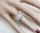 Gorgeous art deco platinum 1.10ct diamond vintage antique cluster ring