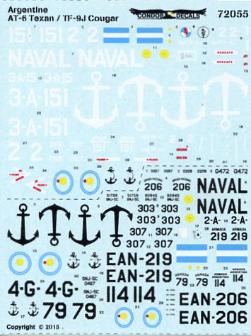 Argentine AT-6 Texan/TF-9J Cougar (72)