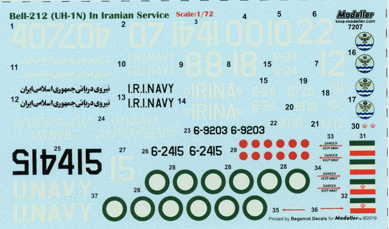 Bell 212 (UH-1N) in Iranian Service (72)