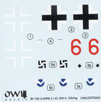 Bf109G-6/R6 2./JG300 (72)