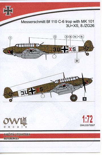 Bf110C-6 with mk.101 8/ZG26 (72)