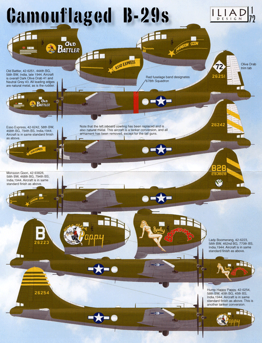 Camouflaged B-29's (72)