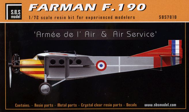 Farman F.190 "Armee de l'Air & Air Service" (72)