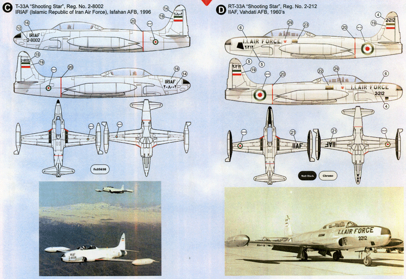 Imperial Iranian Air Force T-33/RT-33 (72)