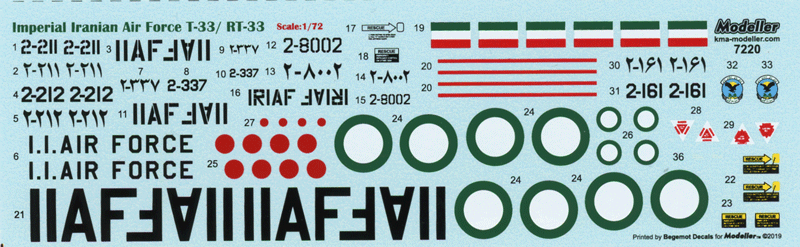 Imperial Iranian Air Force T-33/RT-33 (72)